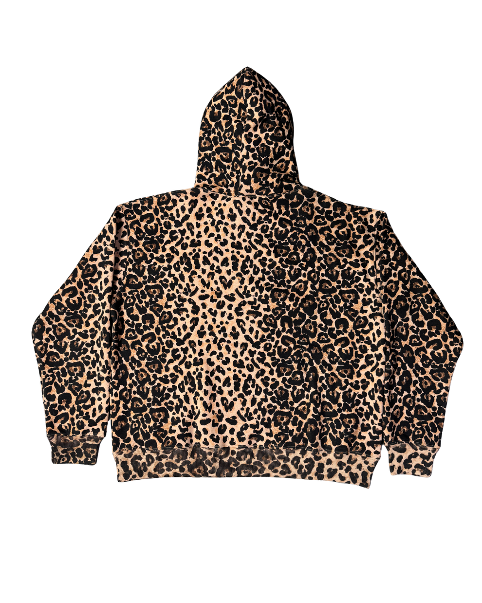 Leopard Print Logo Hoodie