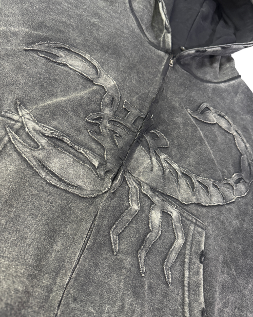 Scorpion Death Drop Zip-Up Hoodie