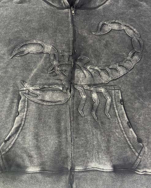 Scorpion Death Drop Zip-Up Hoodie