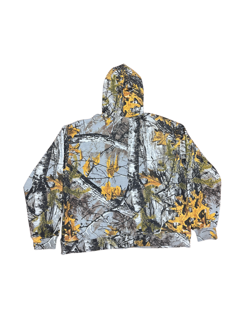 Jungle Grey Camo Zip-Up Hoodie