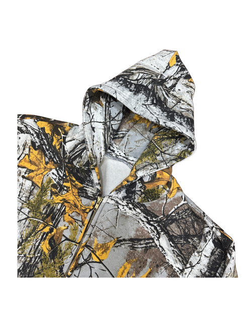 Jungle Grey Camo Zip-Up Hoodie